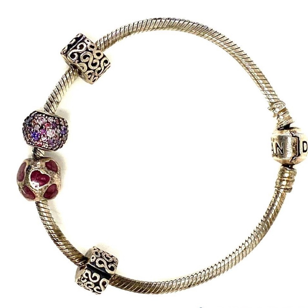 Pandora Elegant Silver and Charm Bracelet